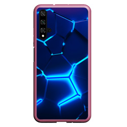 Чехол для Honor 20 3D плиты neon steel неоновые плиты