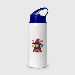 Бутылка для воды с трубочкой Meg Black Cаt