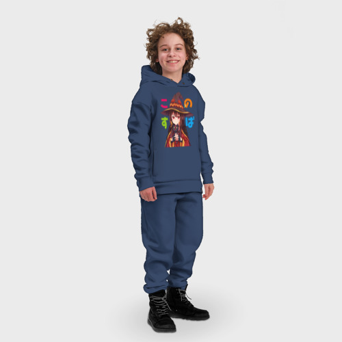 Детский костюм хлопок Oversize Meg Black Cаt, цвет темно-синий - фото 3