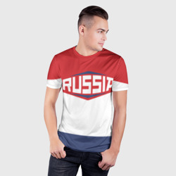 Мужская футболка 3D Slim Russia - фото 2