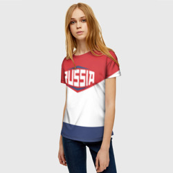 Женская футболка 3D Russia - фото 2