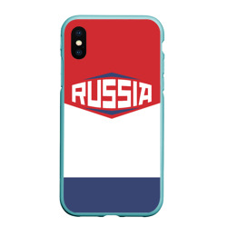 Чехол для iPhone XS Max матовый Russia