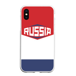 Чехол для iPhone XS Max матовый Russia