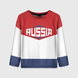 Детский лонгслив 3D Russia