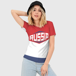 Женская футболка 3D Slim Russia - фото 2