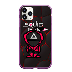 Чехол для iPhone 11 Pro Max матовый Squid game black