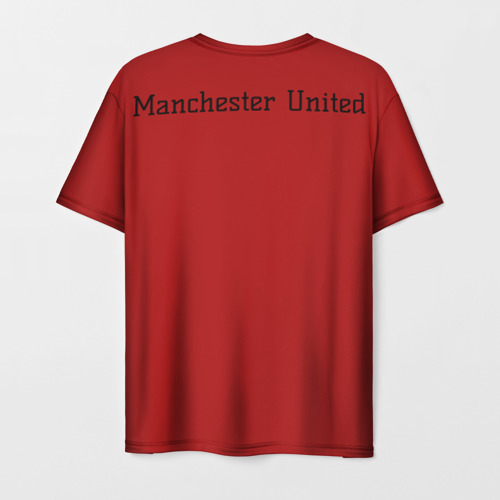 Мужская футболка 3D с принтом Manchester United FC, вид сзади #1