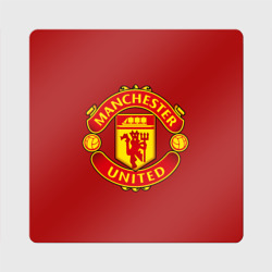 Магнит виниловый Квадрат Manchester United F.C