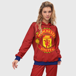 Женский костюм с толстовкой 3D Manchester United F.C - фото 2