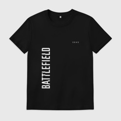 Мужская футболка хлопок Battlefield 2042 белый логотип