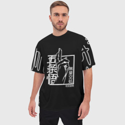 Мужская футболка oversize 3D Знак Итадори, магическая битва - фото 2