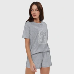 Женская пижама с шортиками хлопок Знак Итадори сукуна Jujutsu Kaisen - фото 2