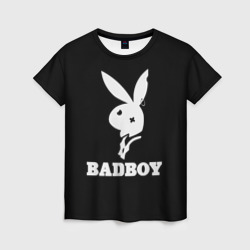Женская футболка 3D Bad boy кролик нефор