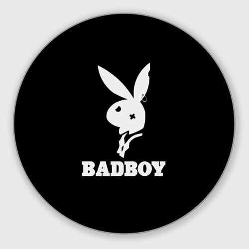 Круглый коврик для мышки Bad boy кролик нефор