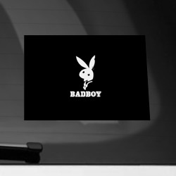 Наклейка на автомобиль Bad boy кролик нефор