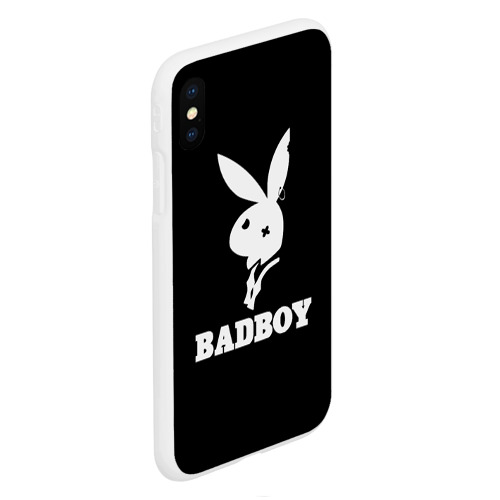 Чехол для iPhone XS Max матовый Bad boy кролик нефор - фото 3
