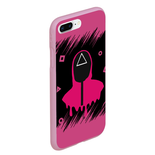 Чехол для iPhone 7Plus/8 Plus матовый Squid game игра в кальмара, цвет розовый - фото 3