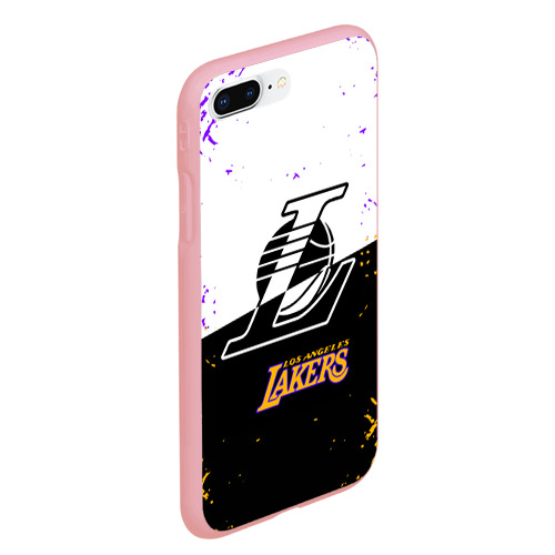 Чехол для iPhone 7Plus/8 Plus матовый с принтом Коби Брайант Los Angeles Lakers,, вид сбоку #3