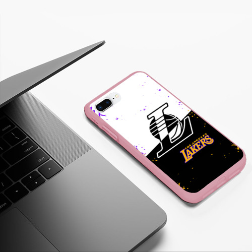 Чехол для iPhone 7Plus/8 Plus матовый с принтом Коби Брайант Los Angeles Lakers,, фото #5