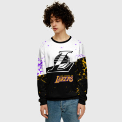 Мужской свитшот 3D Коби Брайант Los Angeles Lakers, - фото 2