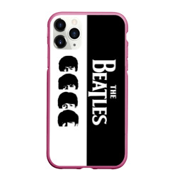 Чехол для iPhone 11 Pro Max матовый The Beatles черно - белый партер