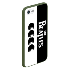 Чехол для iPhone 5/5S матовый The Beatles черно - белый партер - фото 2
