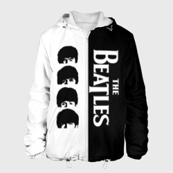 Мужская куртка 3D The Beatles черно - белый партер