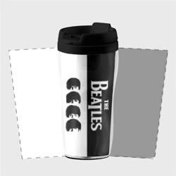 Термокружка-непроливайка The Beatles черно - белый партер - фото 2