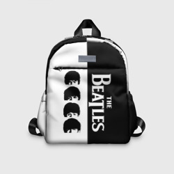 Детский рюкзак 3D The Beatles черно - белый партер
