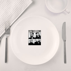 Набор: тарелка + кружка Участники группы System of a Down - фото 2