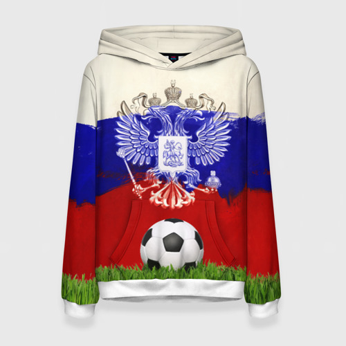 Женская толстовка 3D Российский футбол арт, цвет 3D печать