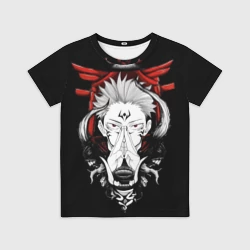 Детская футболка 3D Заклинание Итадори сукуна