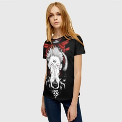 Женская футболка 3D Заклинание Итадори сукуна - фото 2