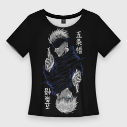 Женская футболка 3D Slim Gojo Satoru магическая битва Jujutsu Kaisen