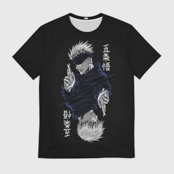 Мужская футболка 3D Gojo Satoru магическая битва Jujutsu Kaisen