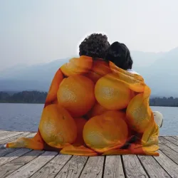 Плед 3D Куча мандаринчиков - фото 2