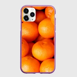 Чехол для iPhone 11 Pro матовый Куча мандаринчиков