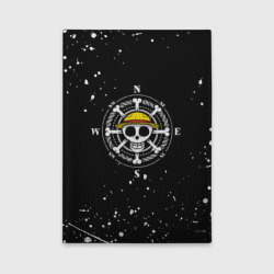 Обложка для автодокументов One piece Ван Пис череп брызги красок