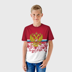 Детская футболка 3D Российский герб арт - фото 2