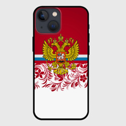 Чехол для iPhone 13 mini Российский герб арт