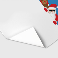Бумага для упаковки 3D Крутые Санта и Олень - фото 2