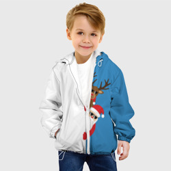 Детская куртка 3D Крутые Санта и Олень - фото 2