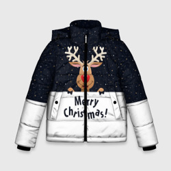 Зимняя куртка для мальчиков 3D Новогодний Оленёнок Рудольф