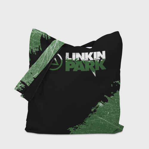 Шоппер 3D с принтом Линкин Парк в стиле Гранж | Linkin Park, вид сбоку #3