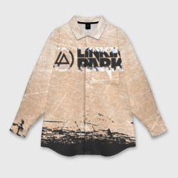 Мужская рубашка oversize 3D Linkin Park Рок Группа Линкин Парк