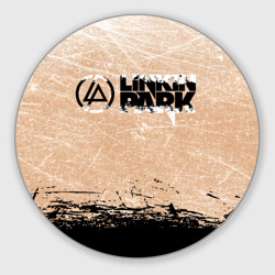 Круглый коврик для мышки Linkin Park Рок Группа Линкин Парк
