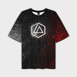 Мужская футболка oversize 3D Linkin Park Logo Линкин Парк