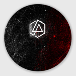 Круглый коврик для мышки Linkin Park Logo Линкин Парк