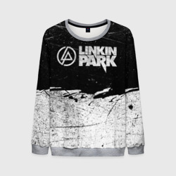 Мужской свитшот 3D Линкин Парк Лого Рок чб Linkin Park Rock