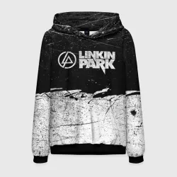 Мужская толстовка 3D Линкин Парк Лого Рок чб Linkin Park Rock
